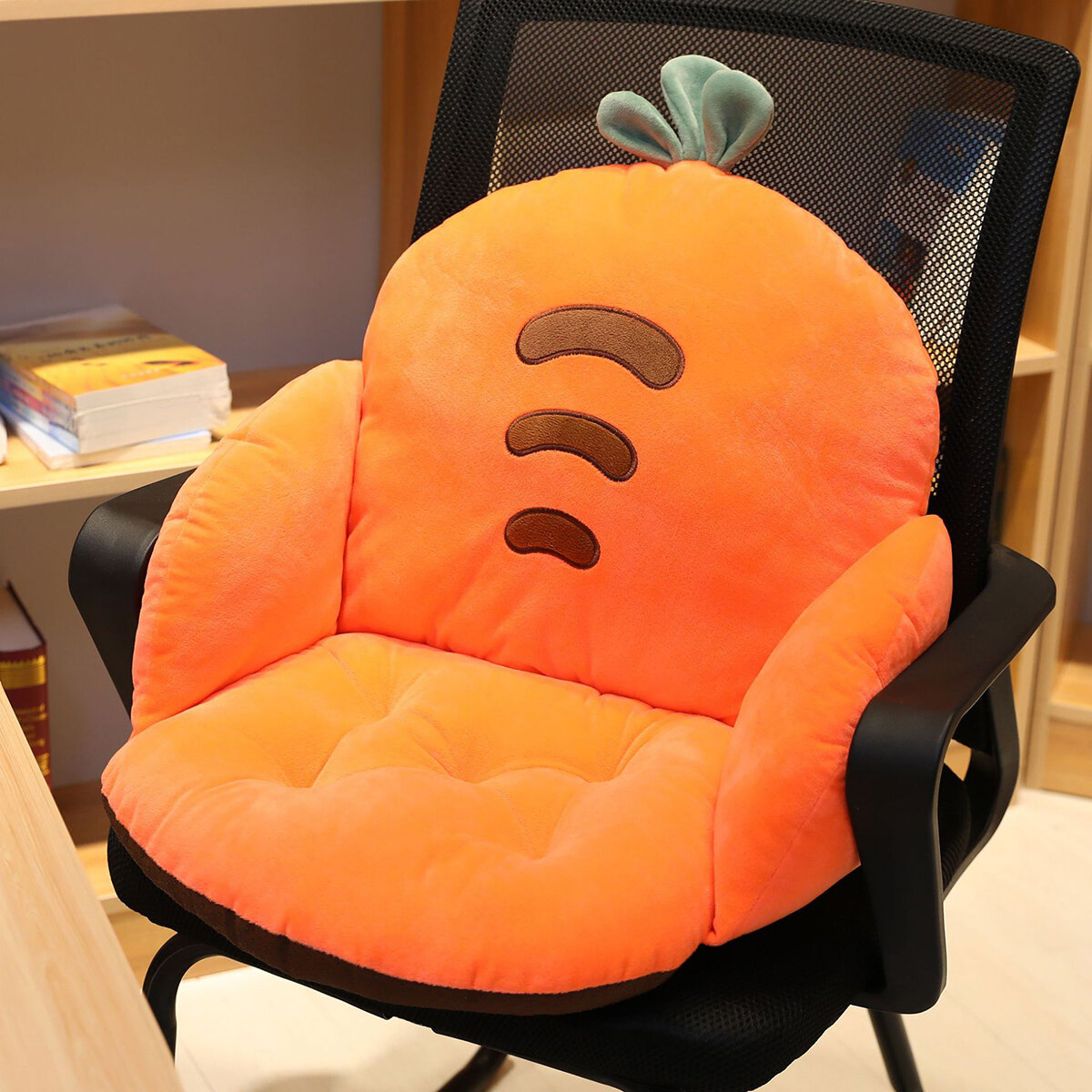 Soft Cartoon Seat Chair Cushion Waist Lumbar Pillow Waist Support for Home Office