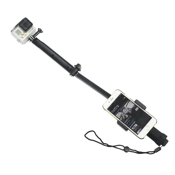Drieweg armmontage verstelbare monopod stick standaard beugel voor GoPro Hero 4 3plus 3 SJ4000 SJ500