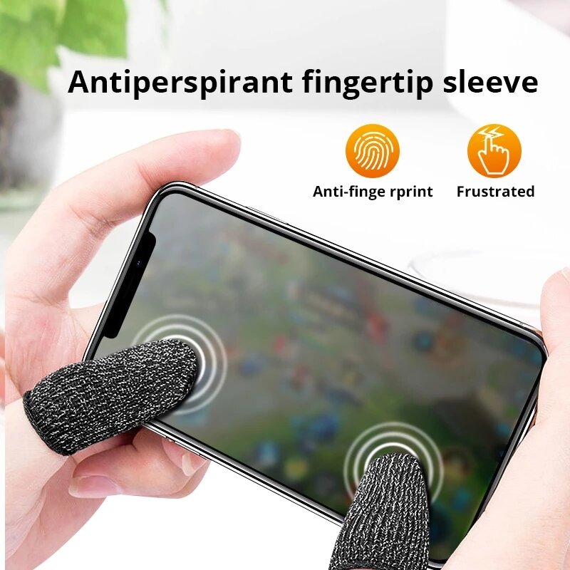 

Bakeey Gaming Finger Sleeve Breathable Fingertips For Games Anti-Sweat Touch Screen Finger Cots Cover Sensitive Mobile T