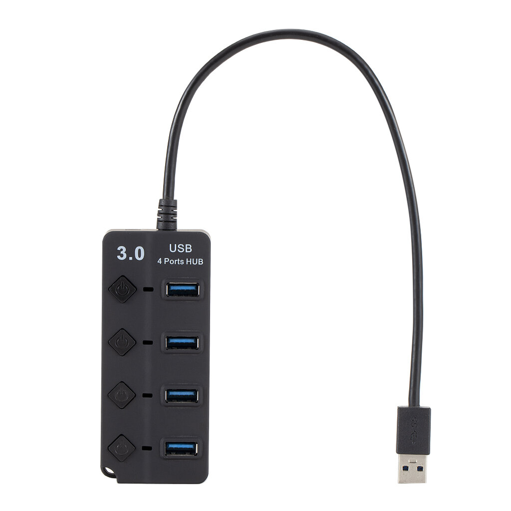 4 Ports USB 3.0 5Gbs HUB with Switch 1 to 4 USB3.0 Splitter for Laptop Ultrabook Macbook Tablet PC Camera Video Surveill