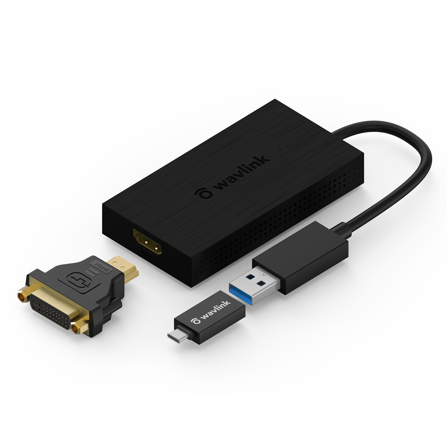 Wavlink USB 3.0 naar HDMI 4K-beeldschermadapter Ondersteunt tot 6 monitorschermen, 3840 X 2160 exter