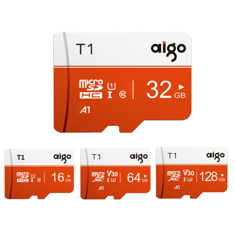 Aigo T1 High Speed 16GB 32GGB 64GB 128GB Class 10 SD/TF Memory...