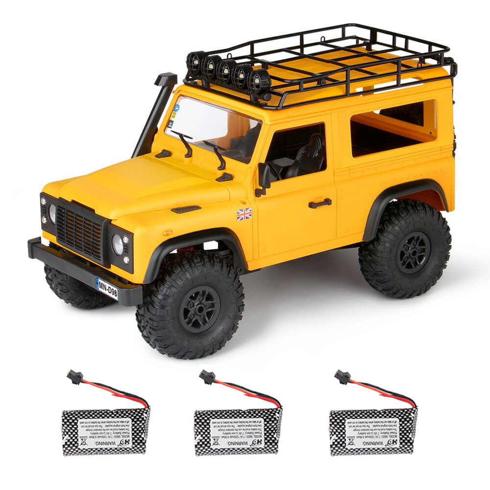 MN98 RTR Model with 2/3 Battery 1/12 2.4G 4WD RC Car Upgrade Parts Land Rover Vehicles Indoor Toys