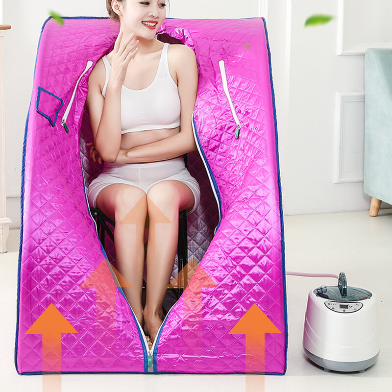 2L 1000W 110V Portable Steam Sauna Tent Home Spa Full Body Loss Weight Detox