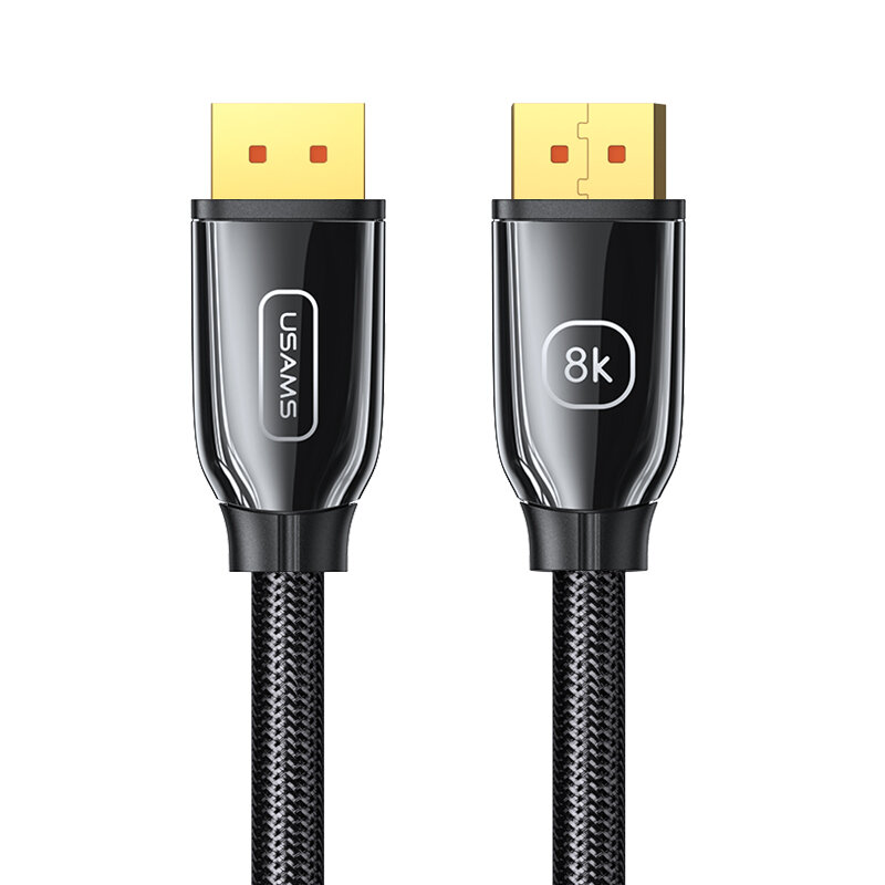 

USAMS U75 Display To Display HD Video Cable 8K Ultra HD Image Quality 4 Times Clearer Adapter Cord 1m/2m long For Laptop