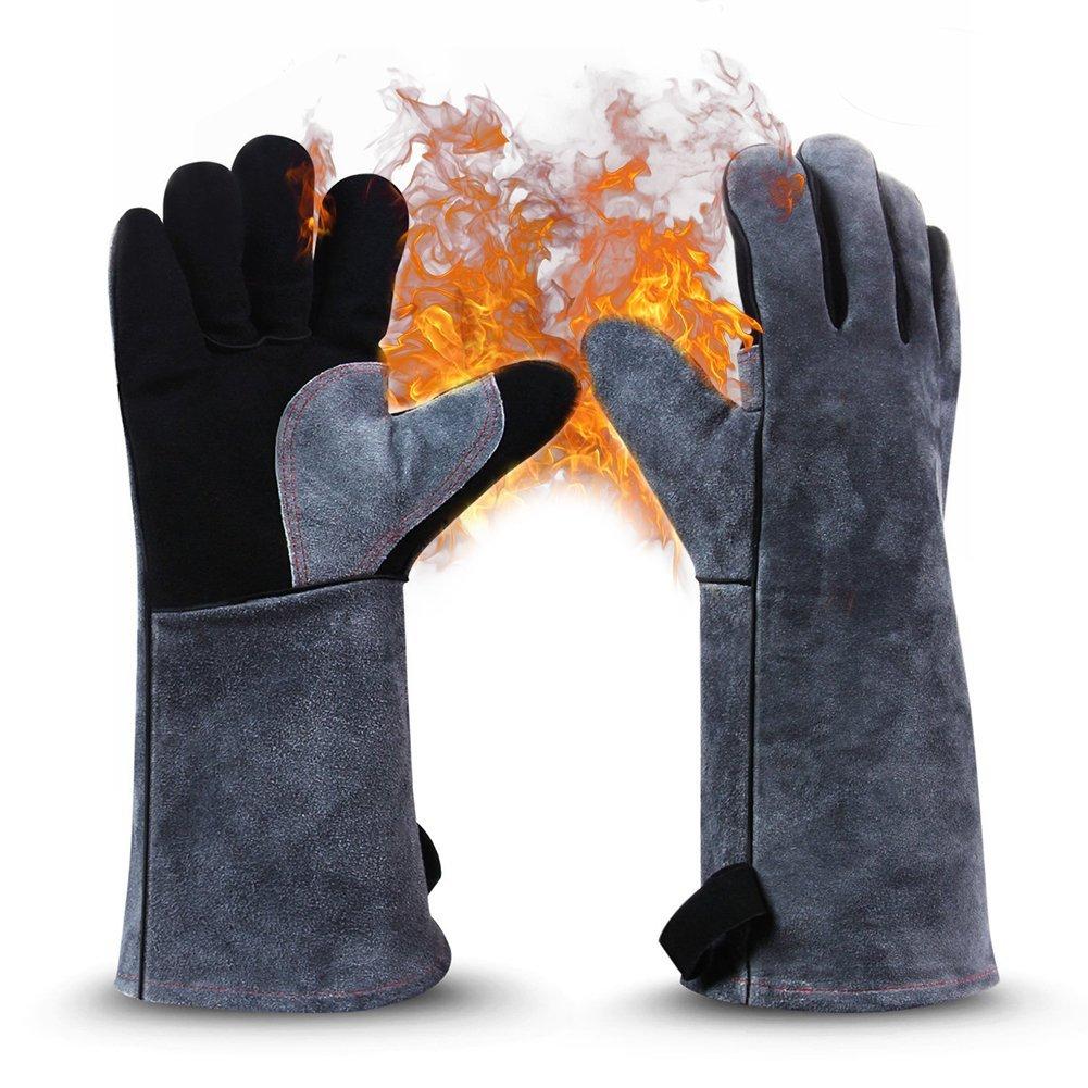 2pcs Barbecue Gloves High Temperature Double Insulated Kitchen Microwave Oven Baking Outdoor BBQ Heat ResistantHand Sa