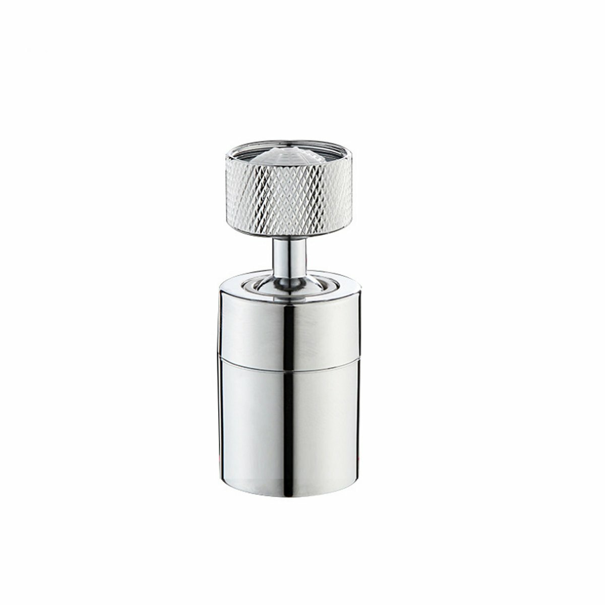 

360° Rotate Universal Splash Filter Faucet Water Outlet Faucet Extender Silver