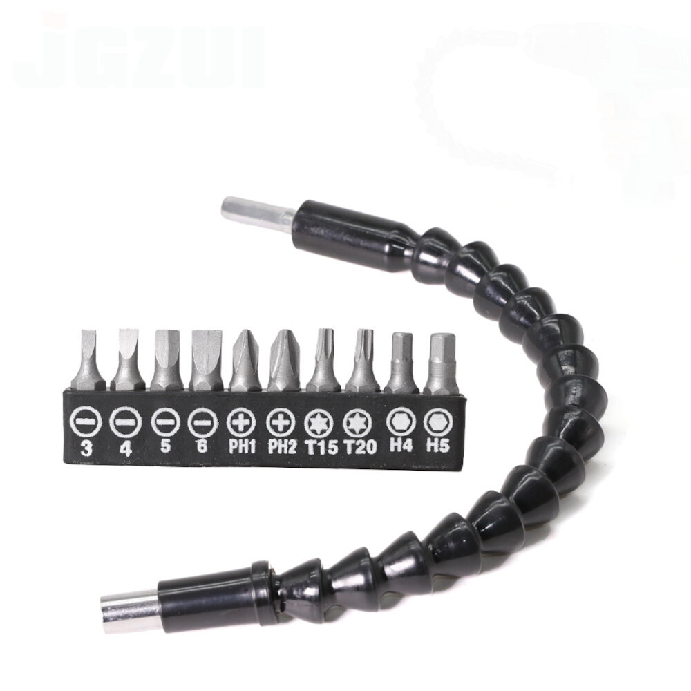 Details about   295MM Flexible Snake Shaft Electronic Hex Screwdriver Drill Connecting Link 
