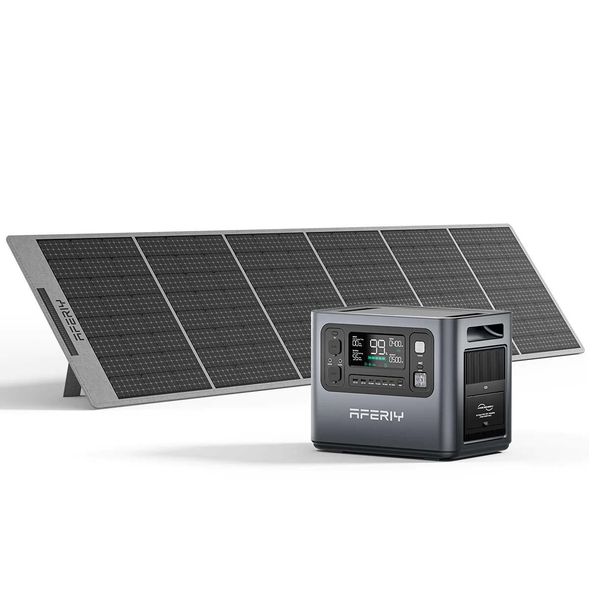[Αμερική Κατευθείαν] Αφερίι P210 2400W 2048Wh Φορητός σταθμός ενέργειας +1 * Ηλιακό πάνελ S400 400W, Γεννήτρια ηλιακής ενέργειας LiFePO4 UPS Καθαρή ημιτονική καμπίνα Τροχόσπιτο καλύψεων οικίας Έκτακτης ανάγκης Φορητή δεξαμενή εφεδρικής ενέργειας
