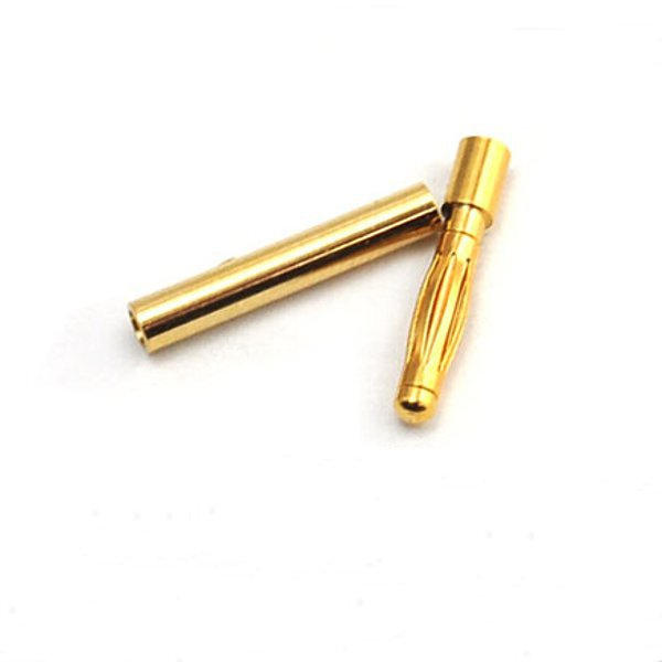 20 Pairs 2mm Gold Bullet Banana Connector Plug Multirotor Reserveonderdeel Voor ESC Batterij Motor R