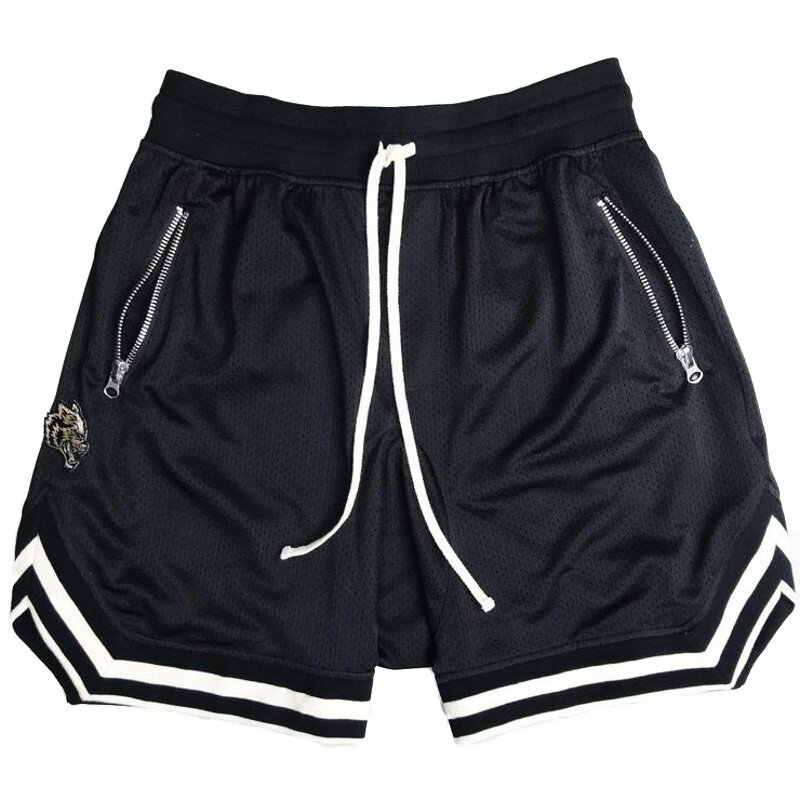 TP-40 Hommes Poches Sportives Taille Élastique Polyester Ball Jeux Exercice Shorts Sport Shorts