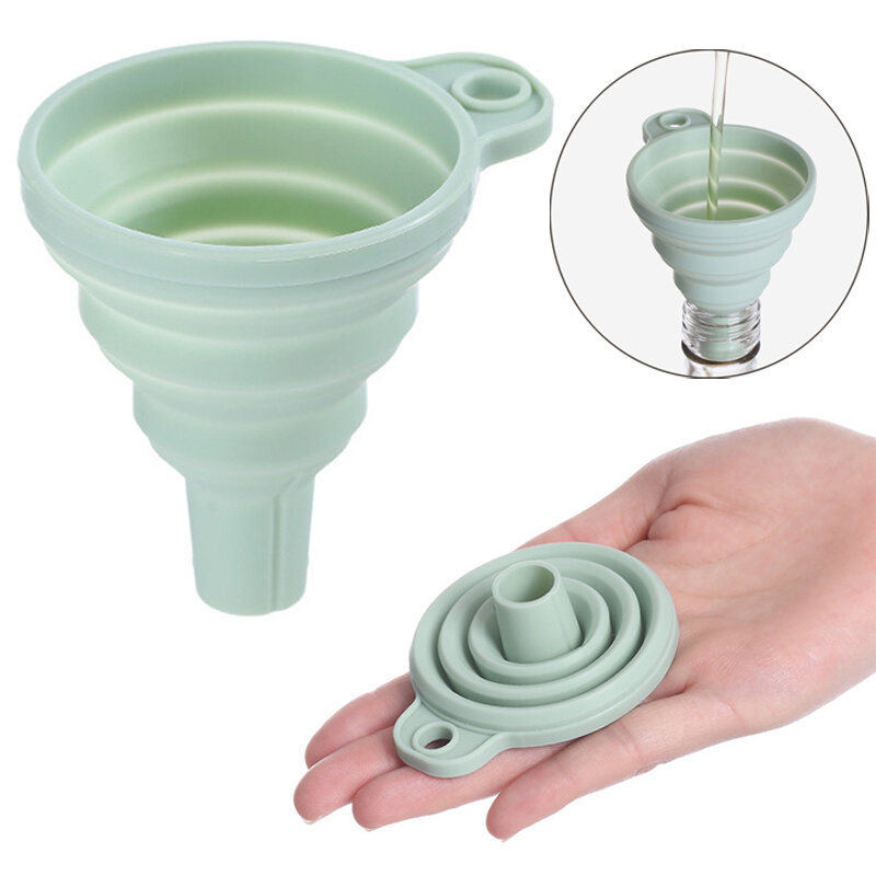 Fasola RY-350 Creative Silicone Folding Funnel Retractable Household Kitchen Liquid Sub Package Camping Mini Funnel