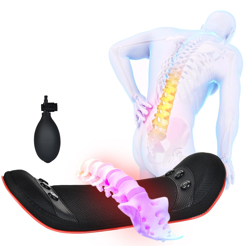 Hailicare 12V Electric Lumbar Traction Device Waist Back Massager Vibration Massage machine Lumbar Spine Support Waist R
