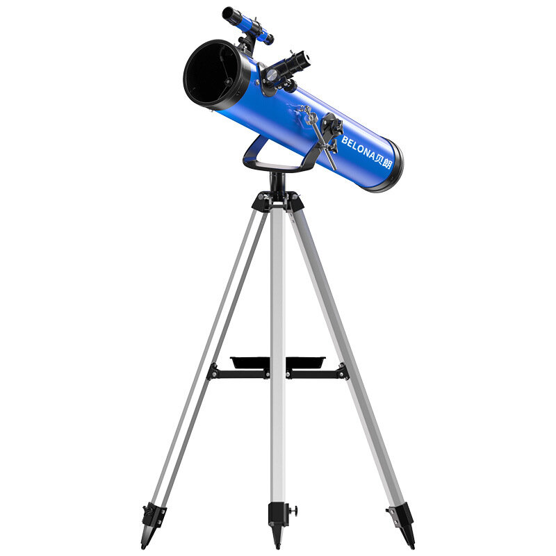 Teleskop astronomi zoom profesional BELONA 35X-875X untuk dewasa dengan visi malam reflektif definisi tinggi untuk mengamati ruang angkasa dalam dan bulan di luar ruangan.