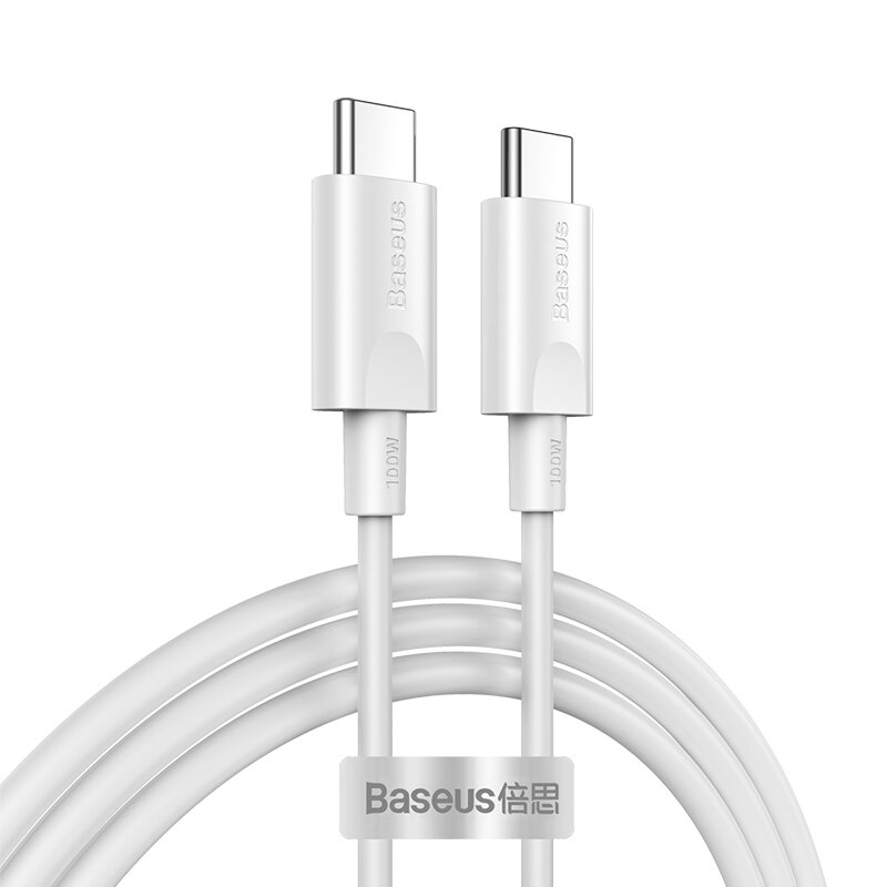 

[2 Pack ] Baseus 1.5m/4.92ft 100W 5A PD USB-C to USB-C Cable PD 3.0 QC 3.0 FCP Fast Charging Data Sync Cable Cord For Sa