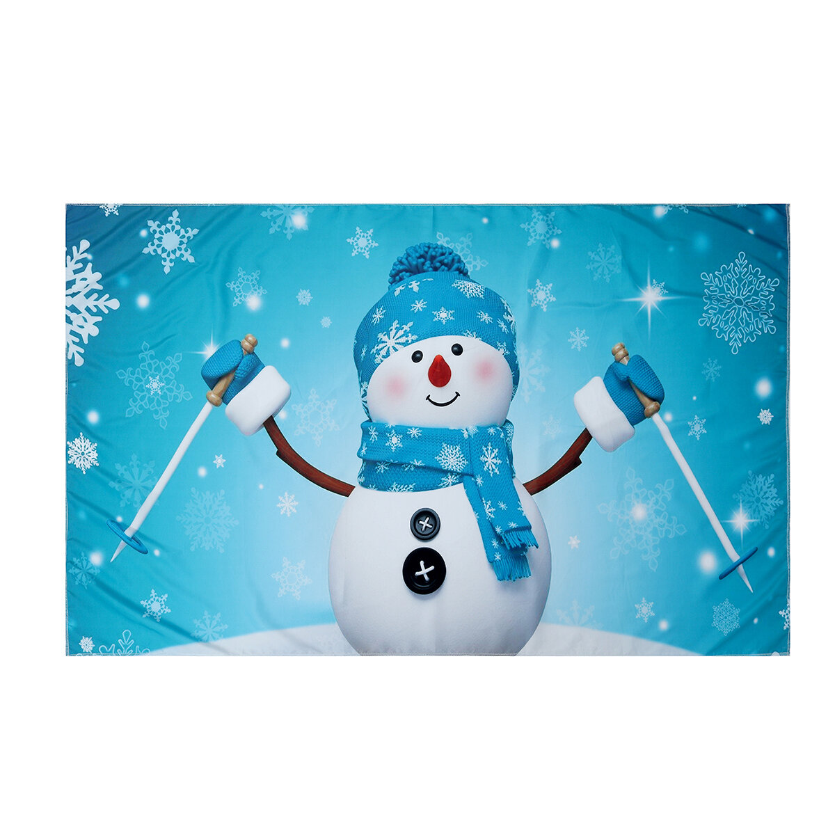 3D Snowman Wall Hanging Cloth Photography Background Cloth Hanging Painting Tapestry Wall Decoration Blanket Backdrops