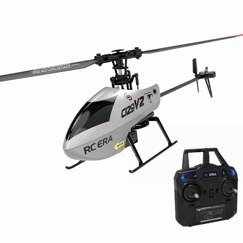 RC ERA C129 V2 2.4G 4CH 6-Axis Gyro 3D Aerobatic Flight Altitude Hold Flybarless RC Helicopter RTF