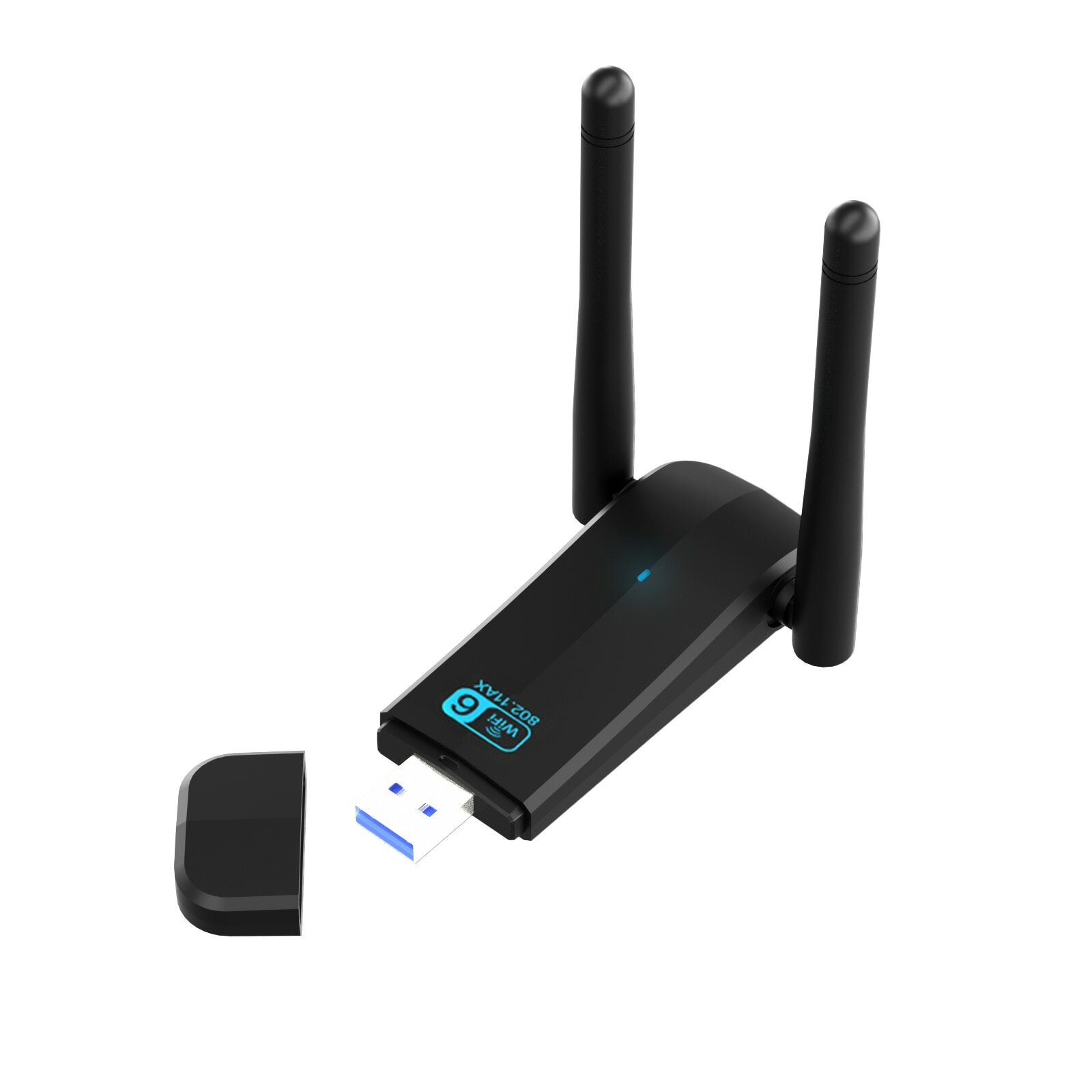 

WiFi 6 USB-адаптер Dual Стандарты AX1800 2,4G/5GHz Беспроводной Wi-Fi Dongle Сетевая карта USB 3,0 WiFi6 адаптер для Win