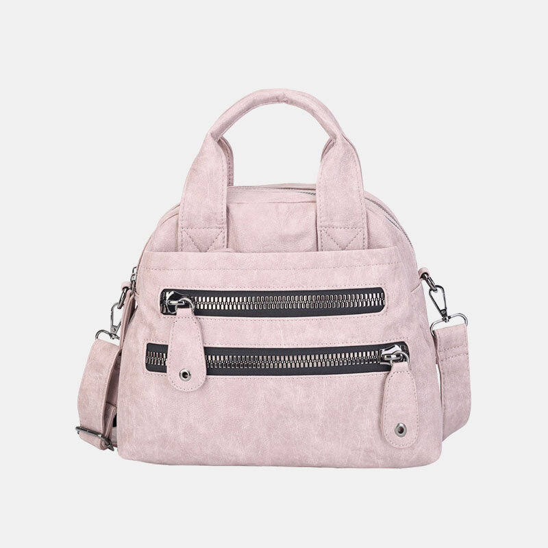 Women Multi-pocket Handbags Waterproof Crossbody Leather Bag