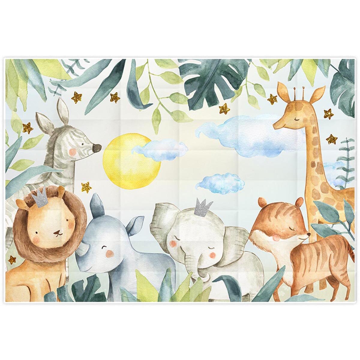 

5x3FT 7x5FT 9x6FT Cartoon Forest Animal Birthday Studio Photography Backdrops Background