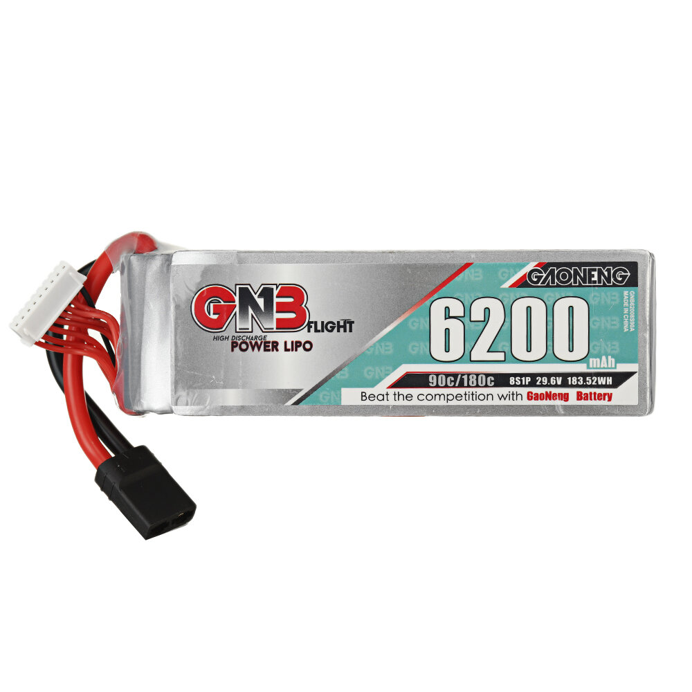 Gaoneng GNB 29.6V 6200mAh 90C 8S LiPo-batterij T/XT60/XT90/XT150/EC5/TRX-stekker voor FPV Racing Dro