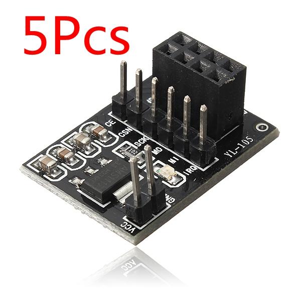 5Pcs Socket Adapter Module Board For 8 Pin NRF24L01+ Wireless Transceiver