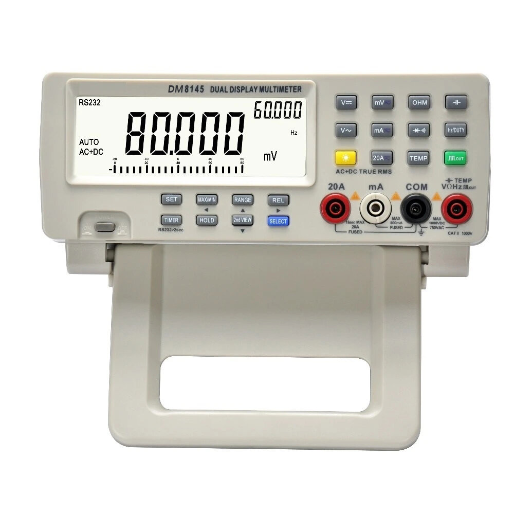 DM8145 4 7/8 Bench top Multimeter 1000V 20A 80000 Counts Digital Multimeter tester Auto Range Multim
