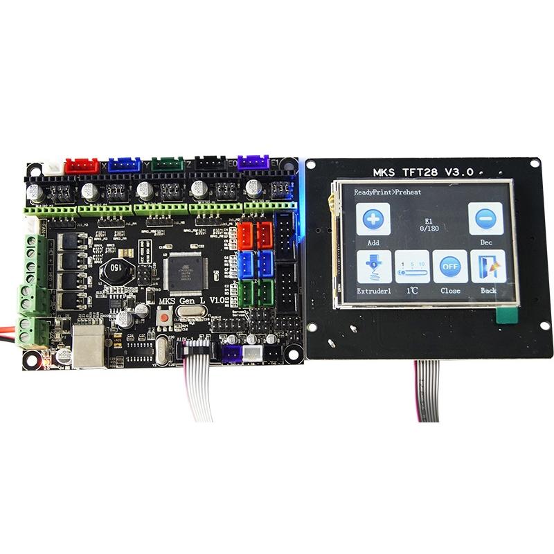 

MKS-GEN L V1.0 Интегрированный контроллер Mainboard + 2.8 дюймов MKS-TFT28 Full Color LCD Поддержка сенсорного экрана Po