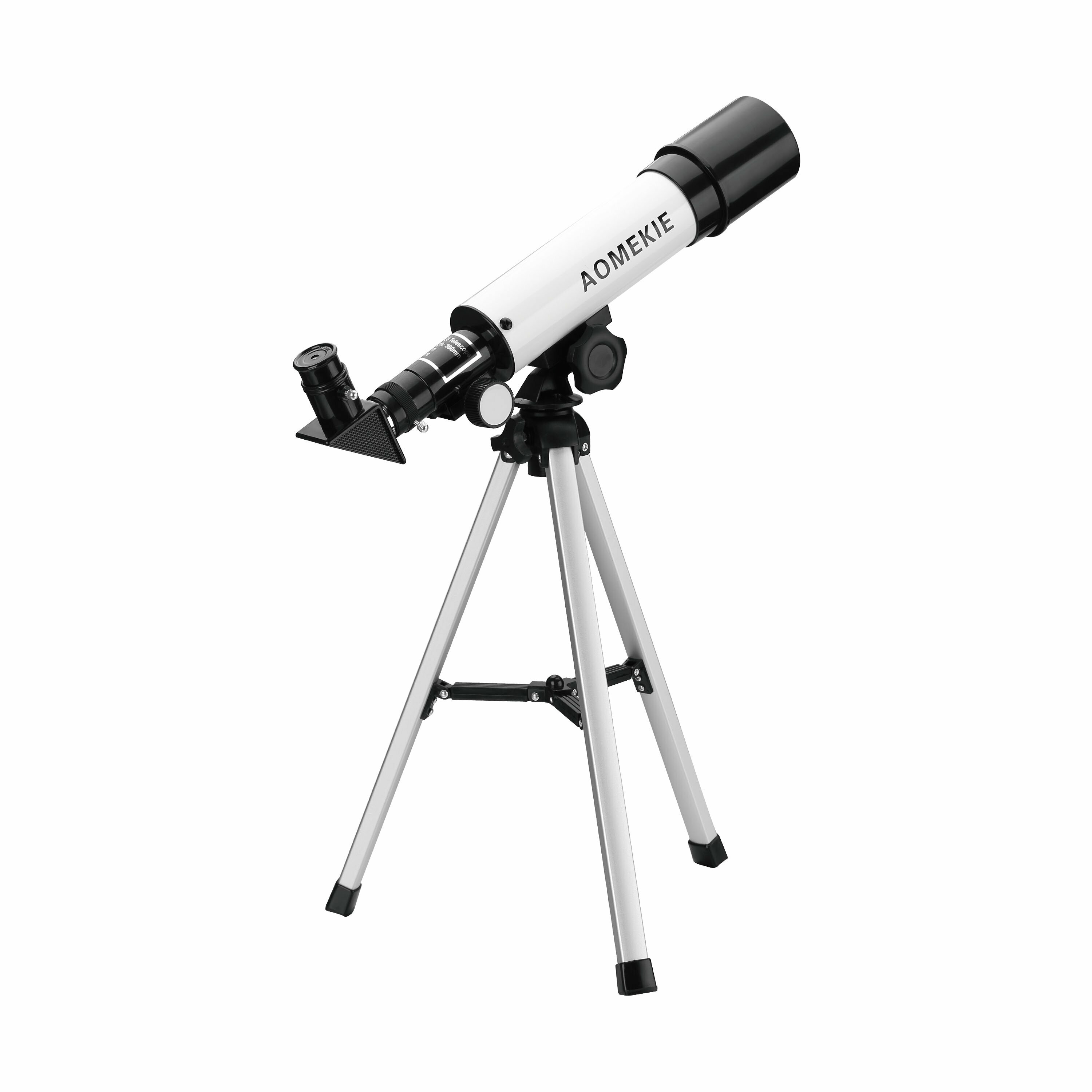 [EU Direct] AOMEKIE Astronomical Telescope for Kids 50/360mm Telescope for Astronomy Beginners with Carrying Case Tripod Erecting Eyepiece Refractor Telescope AO2008