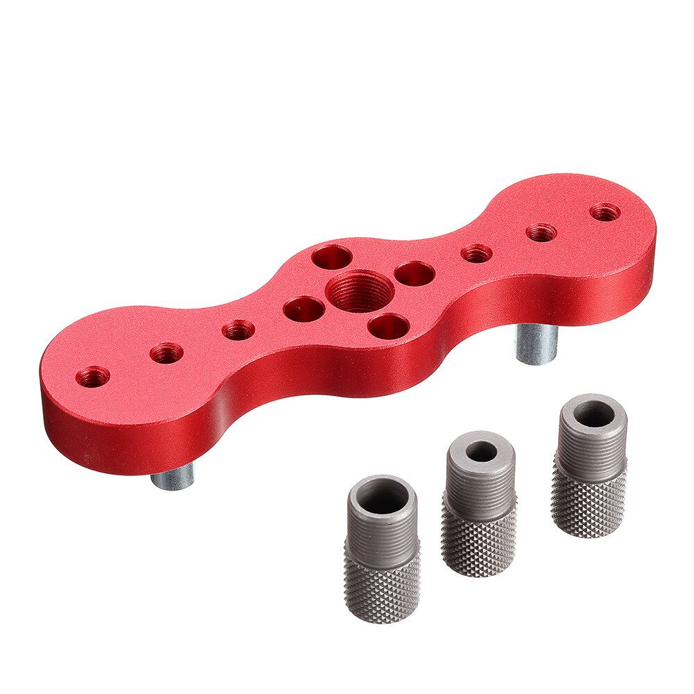 X600-4 Round Dowel Punch Wood Dowelling Self Centering Dowel Jig Drill Guide Kit Woodworking Hole Puncher Locator Carpen