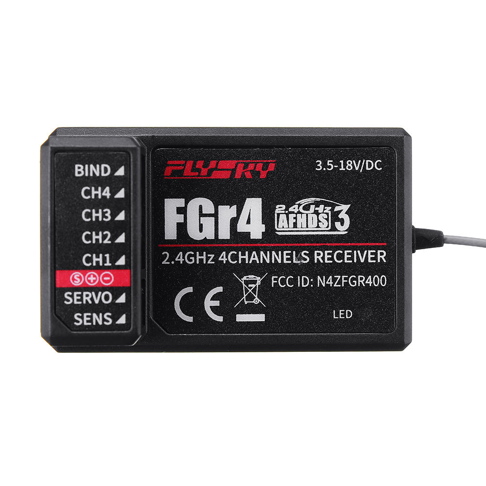 Flysky FS-GR4 2.4Ghz 4CH AFHDS Receiver for FS-NB4+FS-TR4 FS-FG4 Transmitter