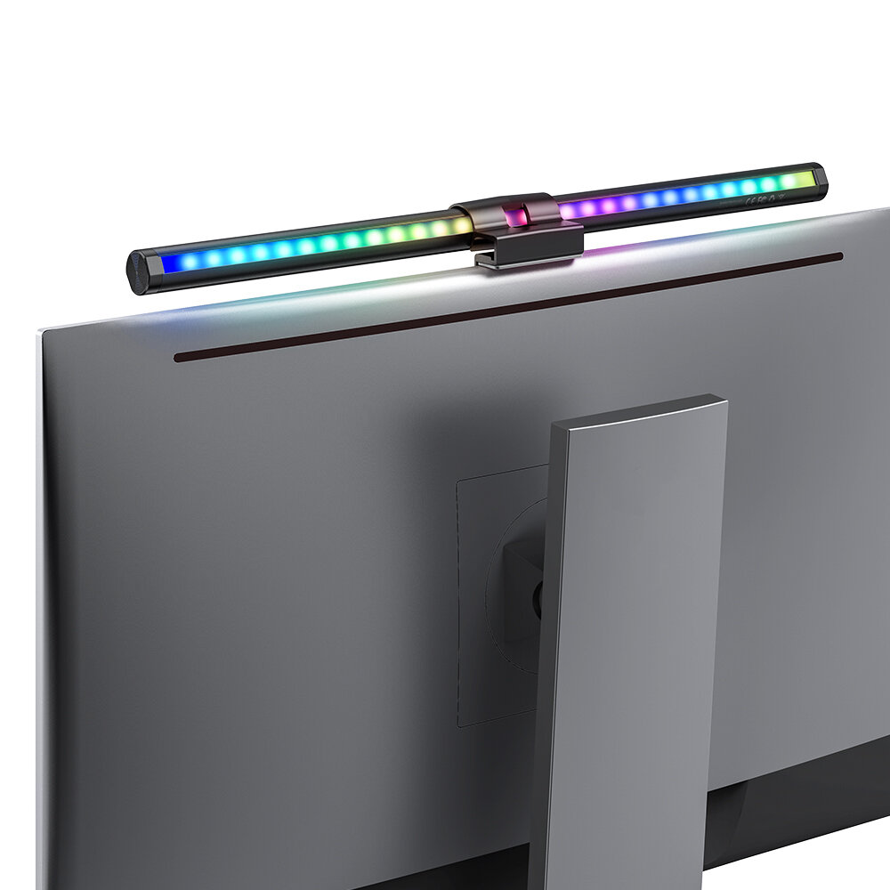 BlitzWolf RGB Gaming Computer Monitor Light Bar Dimmable 300-1000Lux Adjustable Cool/Mix/Warm Light 