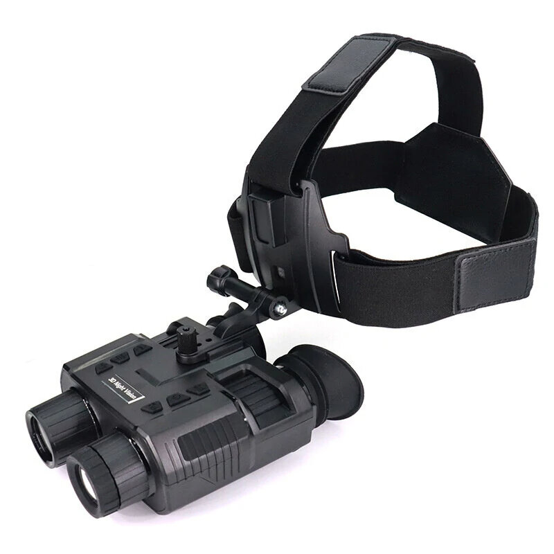 NV8000 3D Goggle Penglihatan Malam Binokuler Inframerah Digital Tamparan Kepala dengan Baterai Bawaan yang Dapat Diisi Ulang Peralatan Berkemah