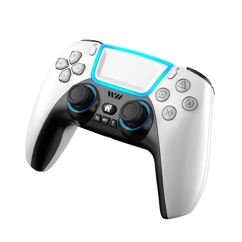 RALAN P03 Wireless Bluetooth Game Controller Gamepad With RGB Light Touchpad Back Key Support 3D Joy