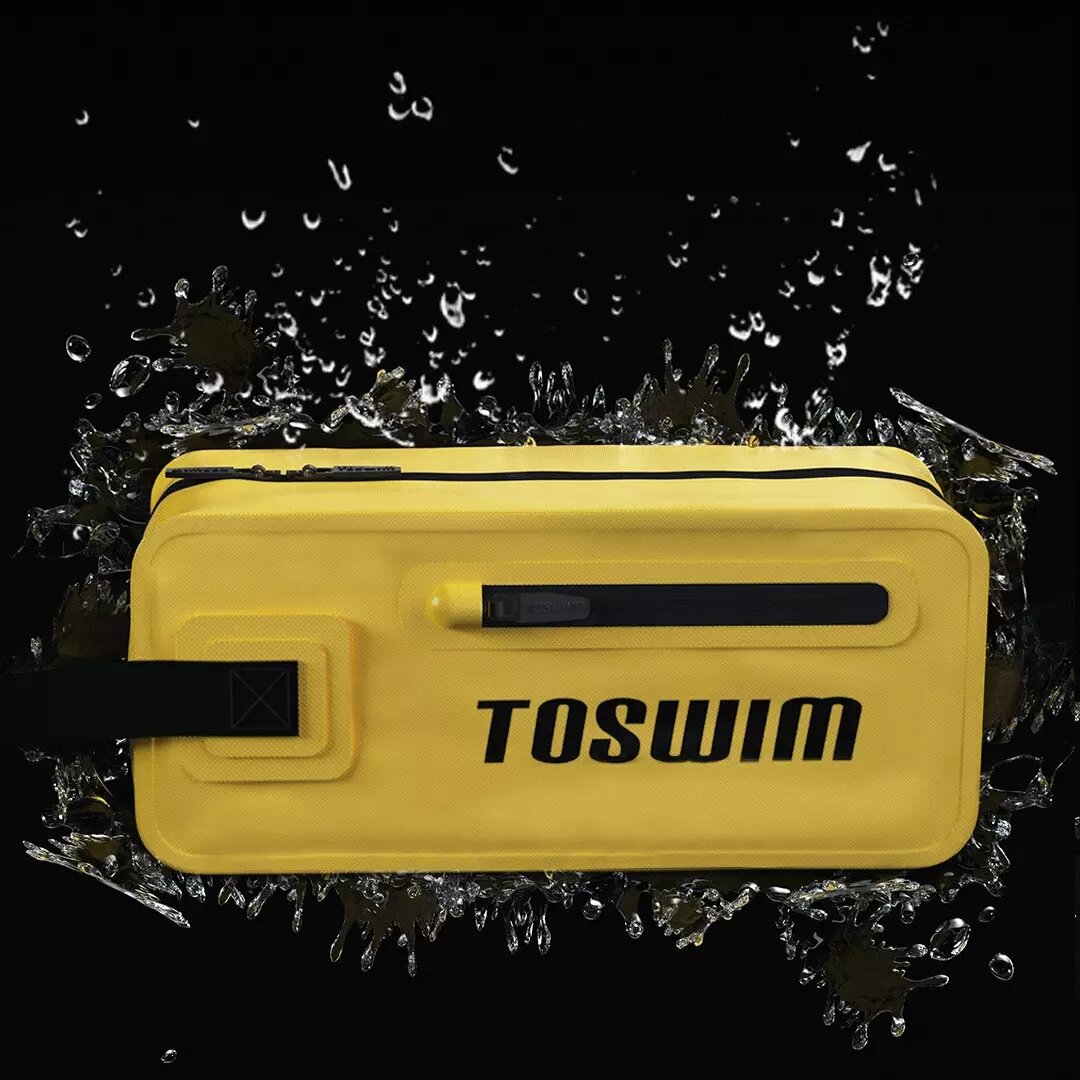 TOSWIMの多機能4Lハンドバッグ、濡れたものと乾いたものを分けて収納できる防水バッグ、洗濯用品や化粧品用の収納ポケット付き。