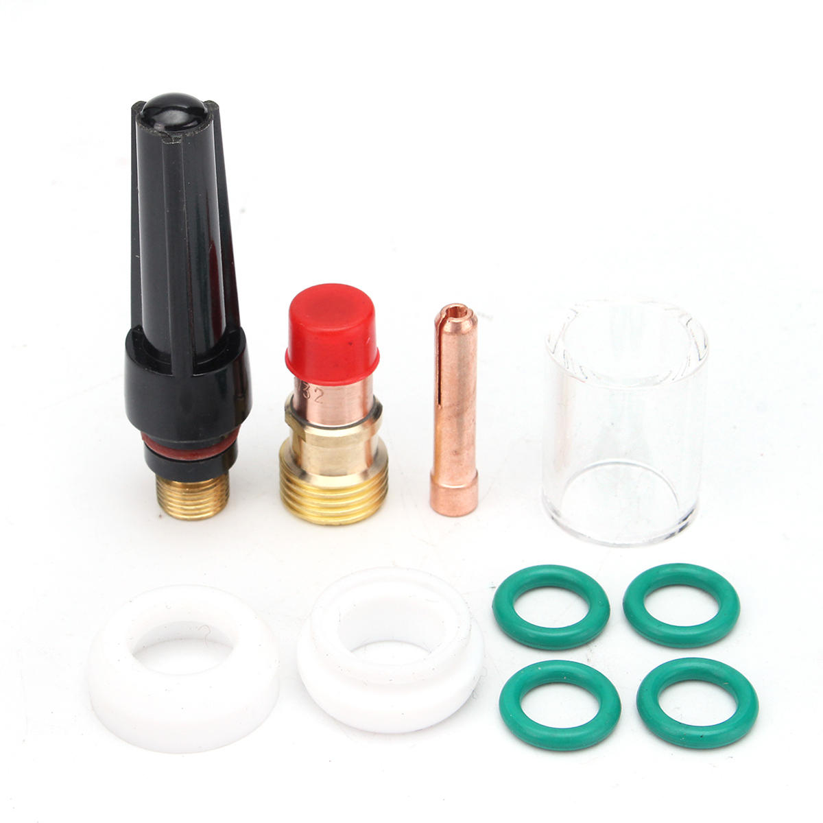 TIG Laspistoolaccessoires 2,4 MM Nozzle Glass Cover voor WP-17/18/26 3/32