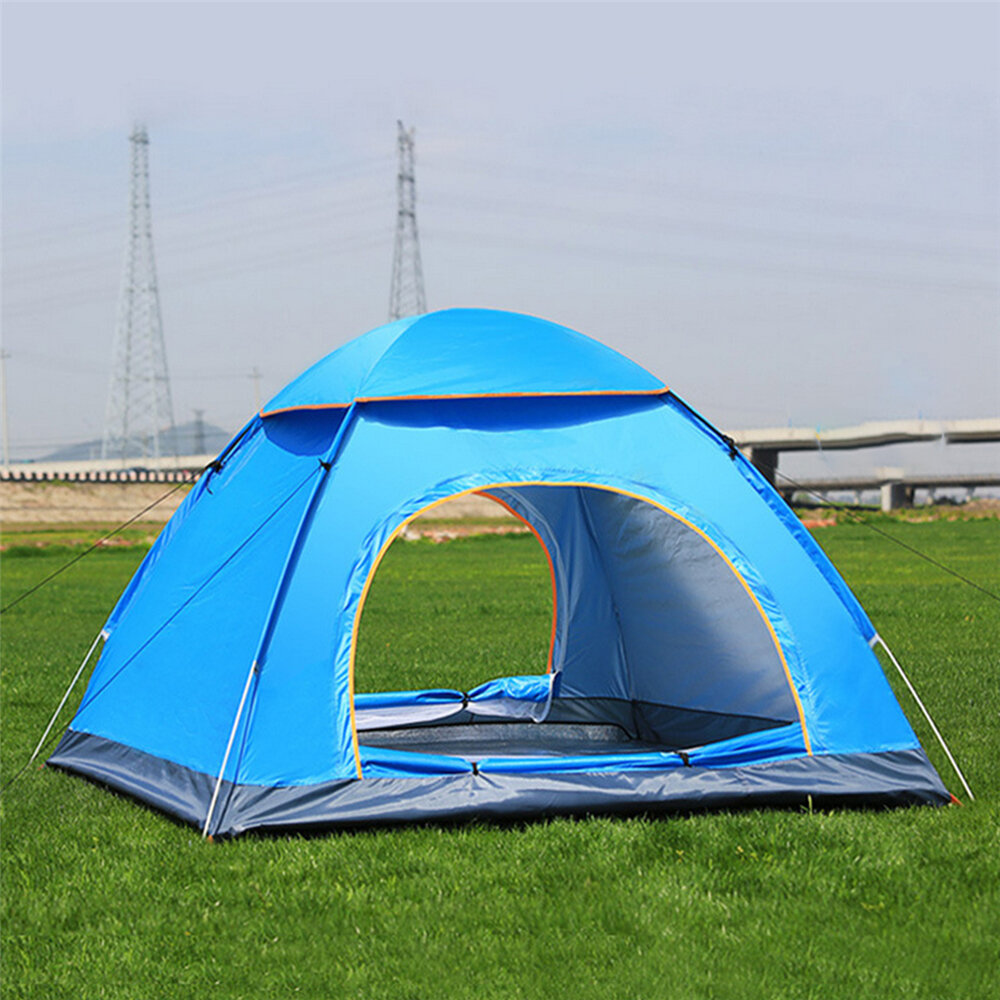 Otomatik Kamp Çadırı Plaj Çadırı 2 Kişilik Çadır Anında Pop Up Açık Anti UV Tente Açık Hava Güneşlikleri