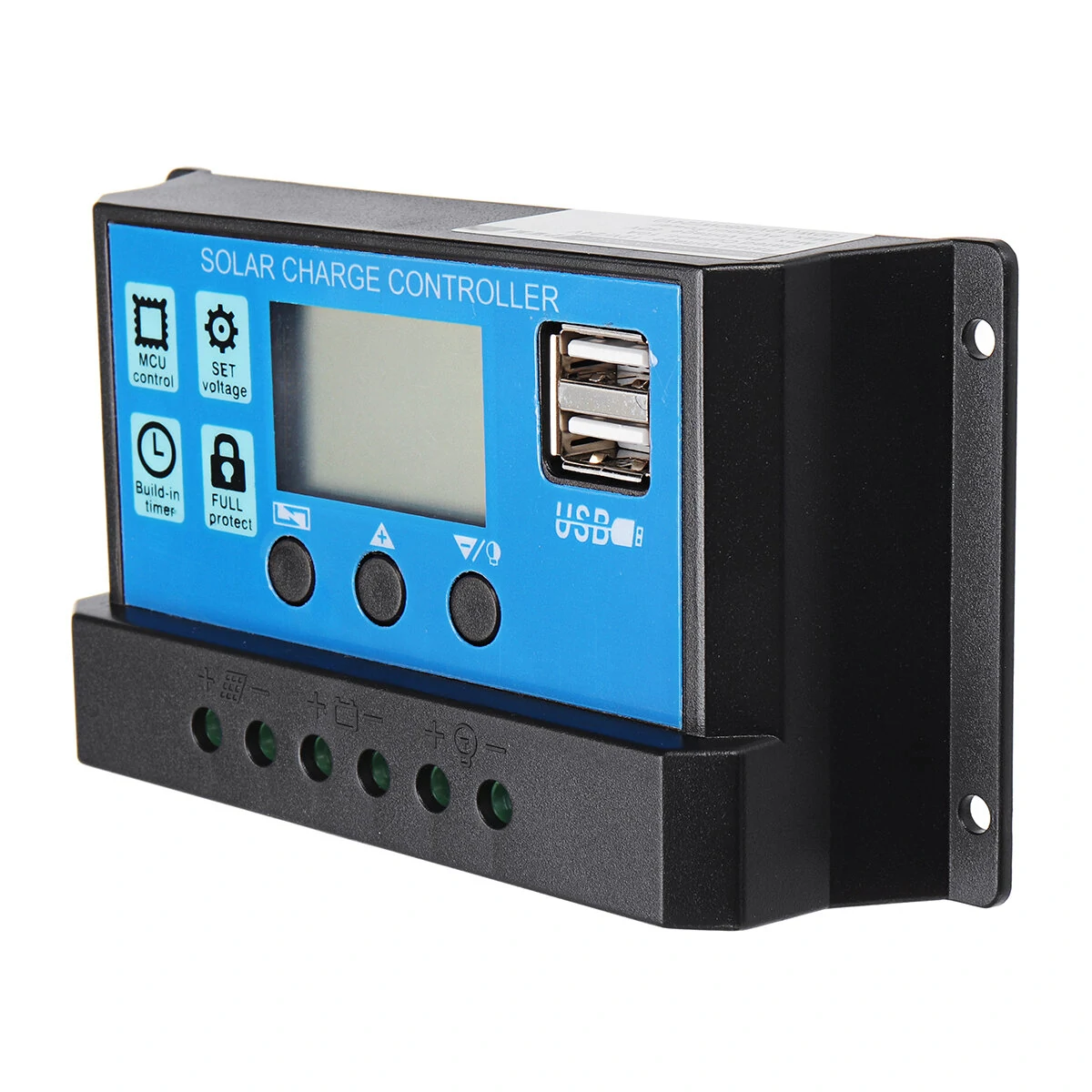 10 20 30 40 50A MPPT Solar Controller LCD Solar Charge Controller Accuracy Solar Panel Battery Regulator