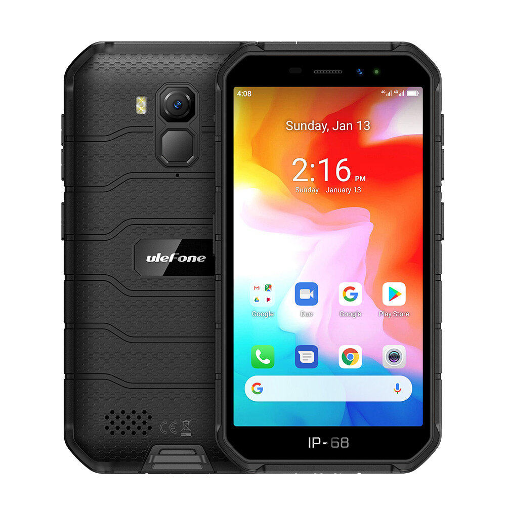 

Ulefone Armor X7 5.0 inch NFC IP68 IP69K Waterproof Android 10 2GB RAM 16GB ROM MT6761 Quad Core 4G Smartphone