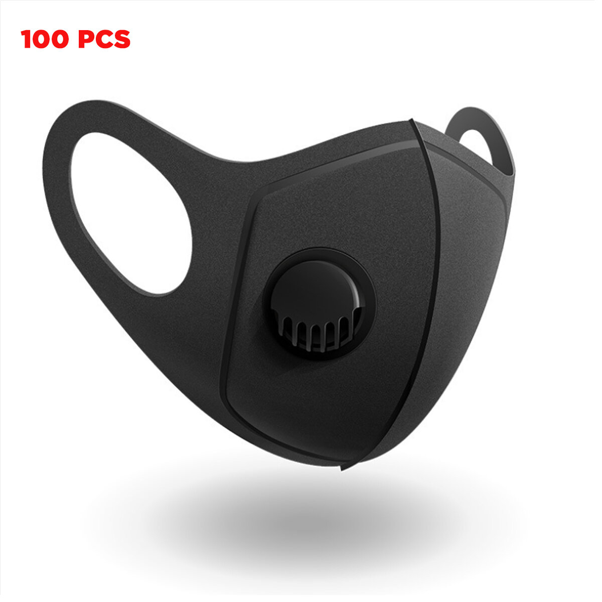 キャンプ旅行サイクリング用の3層フィルター通気性抗ダスト口マスクの100個PM2.5フェイスマスク