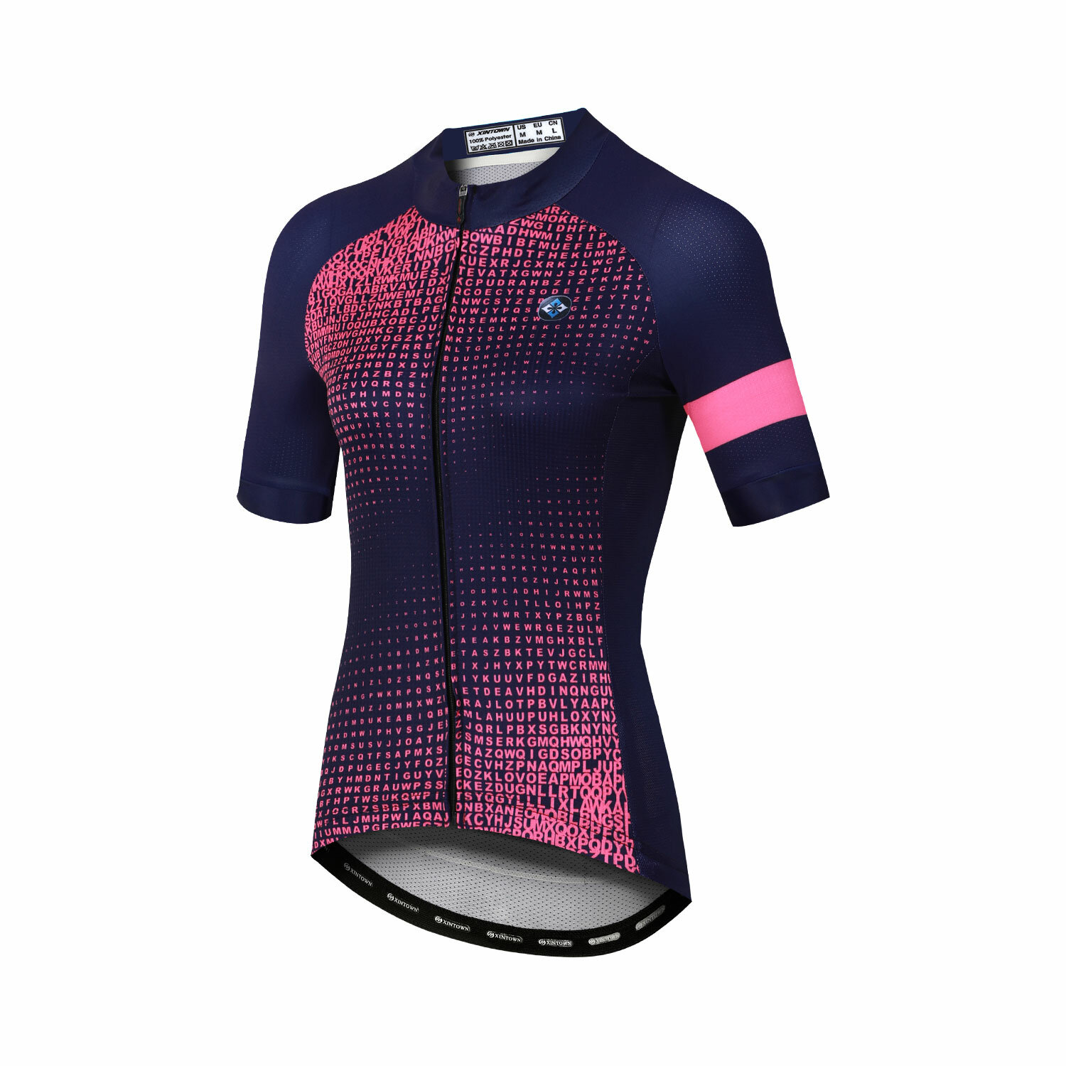 XINTOWN Camisa de ciclismo de absorção de umidade para homens e mulheres em tecido sintético respirável com padrões divertidos, perfeita para andar de bicicleta no verão.
