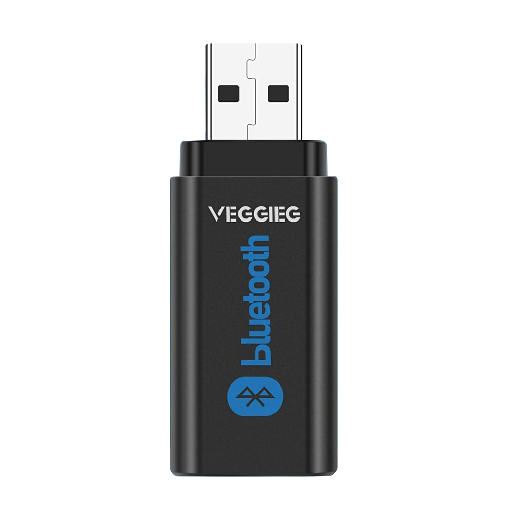 Veggieg USB Auto bluetooth5.0 Adapter Audio-ontvanger Zender Draadloze bluetooth Dongles 3,5 mm Aux 