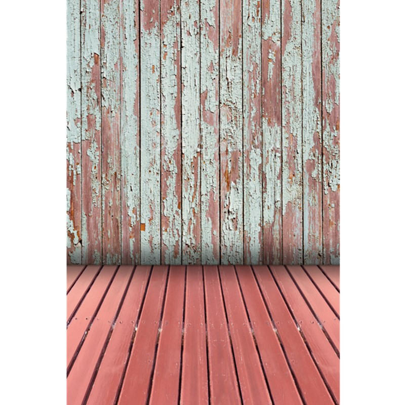 5x7FT houten muur roze vloer fotografie achtergrond achtergrond Studio Prop
