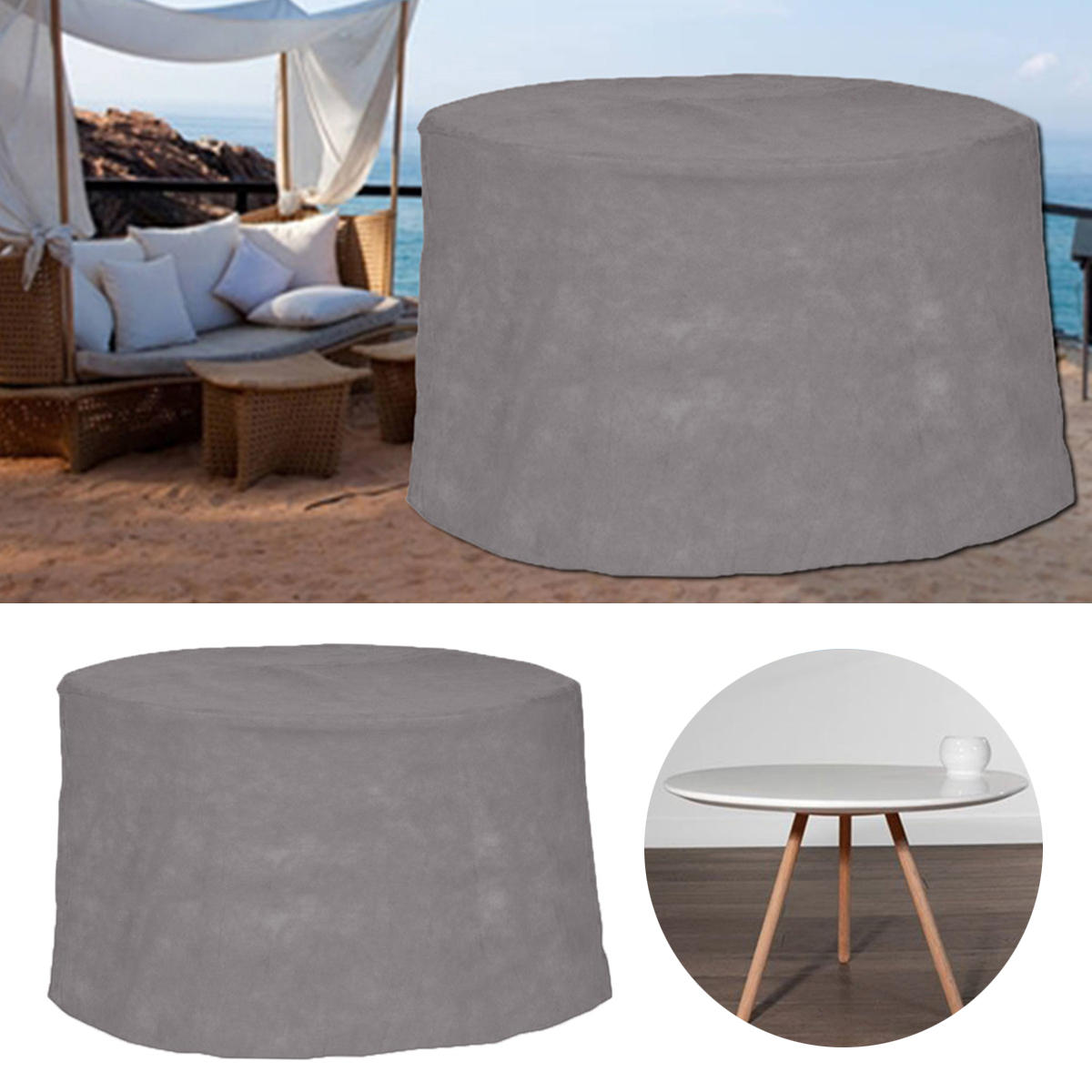 200x94CM muebles de mesa de jardín Patio Impermeable cubierta al aire libre protección de abrigo de polvo