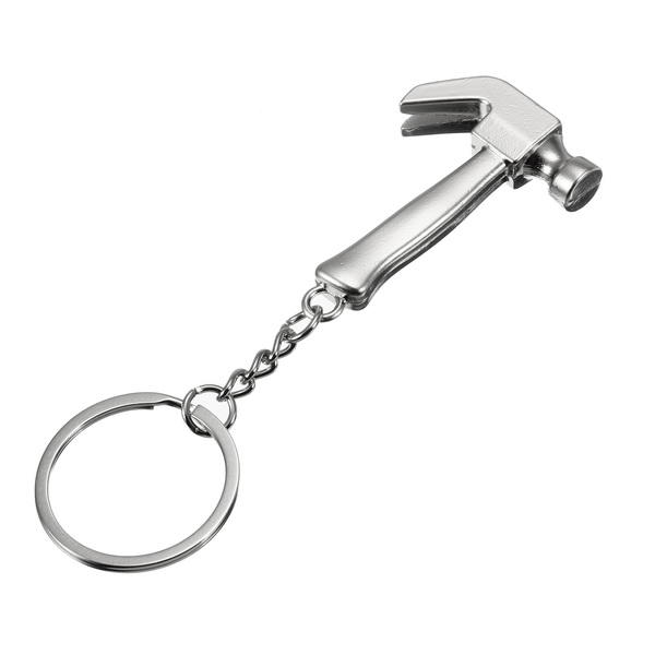 Creatief Mini Gereedschap Model Claw Hammer Sleutelhanger Ring