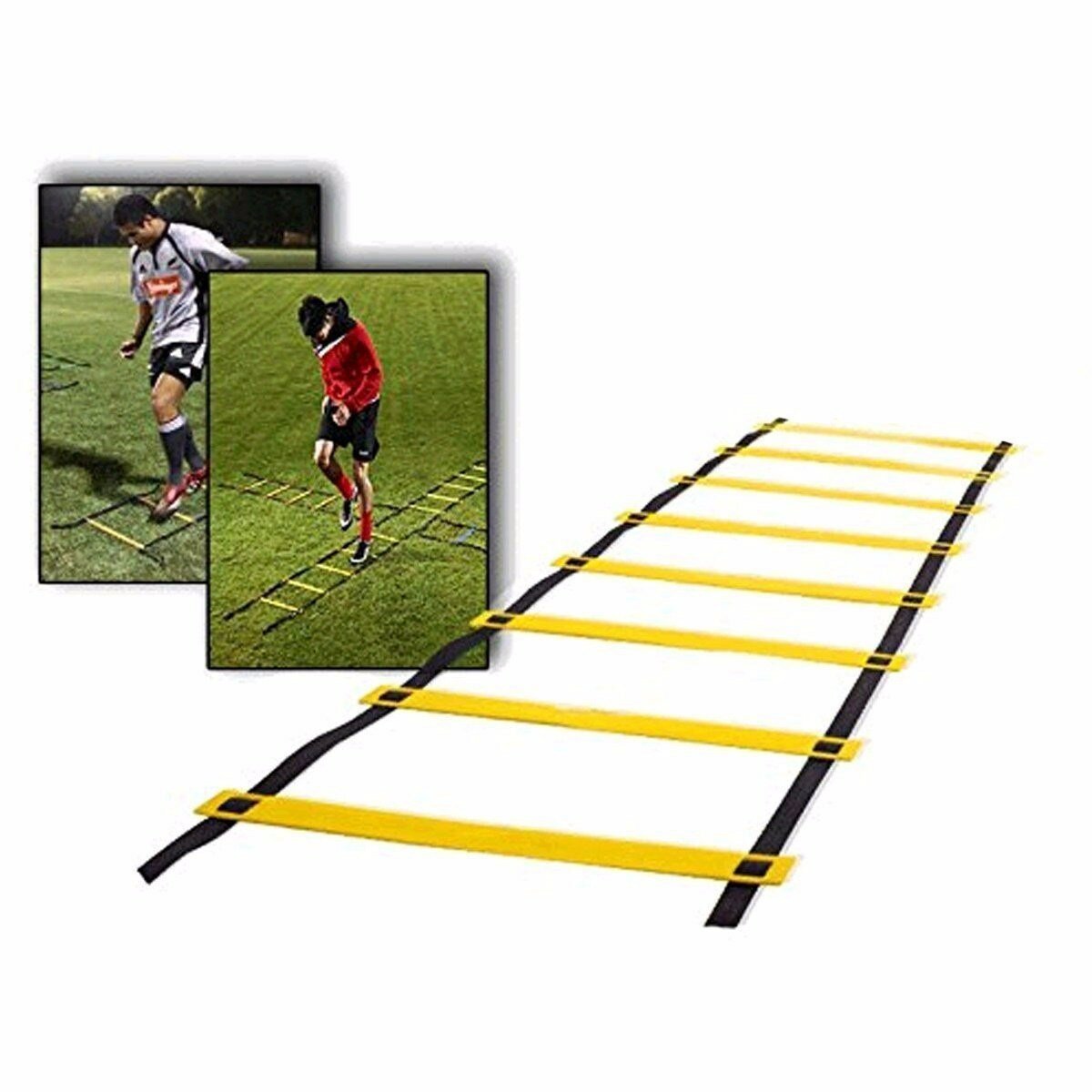 CAMTOA 4m 8-Rung Training Ladder Soccer Basketball Speed Training Ladder Outdoor Indoor Sports Training Equipment