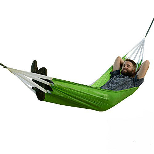Naturehike Portable Single & Double Hammock Outdoor Parachute Nylon Fabric Hanging Bed 