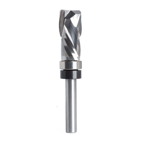 

12.7*25.4*67MM Carbide Lower Bearing Spiral Trimming CNC Router Bit End Mill 1/4" 6.35mm Shank for Woodworking