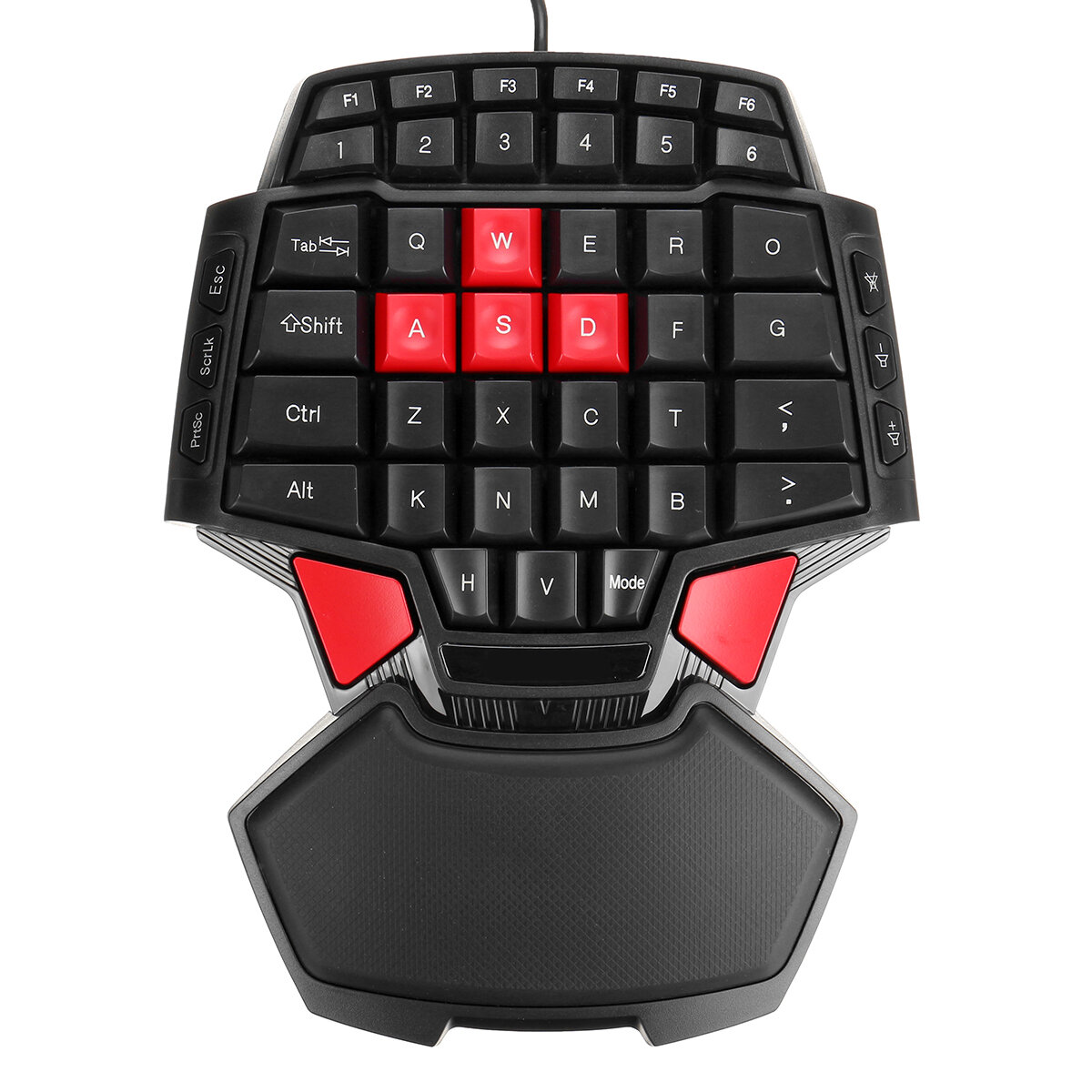 Wired 3200 dpi Mouse for PS4 PC Game One-handed Ergonomic Keyboard for Xbox PC Laptop