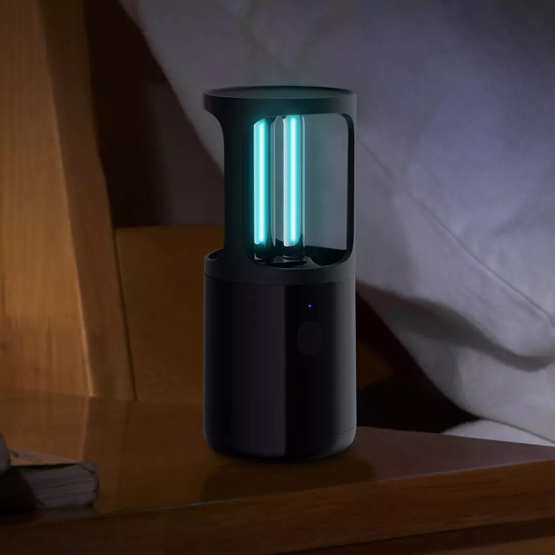 Smartda 1800mAh Black Sterilizer UV Lamp + Ozone Double Disinfection Light Tube From